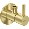 Mexen R2 zawór kątowy do baterii 1/2"x3/8", złoty szczotkowany - 79972-55