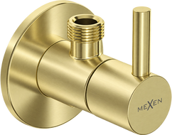 Mexen R2 zawór kątowy do baterii 1/2"x3/8", złoty szczotkowany - 79972-55