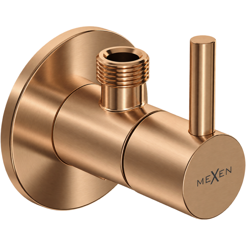 Mexen R2 zawór kątowy do baterii 1/2"x3/8", miedź szczotkowana - 79972-65