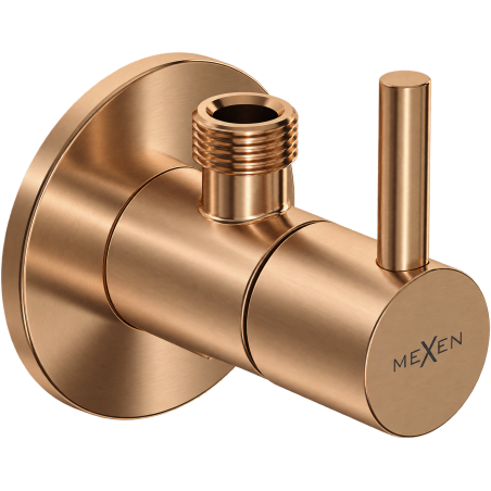 Mexen R2 zawór kątowy do baterii 1/2"x3/8", miedź szczotkowana - 79972-65