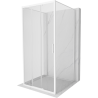 Mexen Exo-3S 3S kabina prysznicowa 3-ścienna rozsuwana 80 x 80 cm, transparent, biała - 8153-080-080-20-00-3S