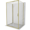 Mexen Exo-3S 3S kabina prysznicowa 3-ścienna rozsuwana 80 x 95 cm, transparent, złota - 8153-080-095-50-00-3S
