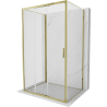 Mexen Exo-3S 3S kabina prysznicowa 3-ścienna rozsuwana 100 x 95 cm, transparent, złota - 8153-100-095-50-00-3S