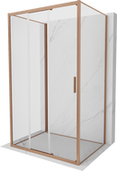 Mexen Exo-3S 3S kabina prysznicowa 3-ścienna rozsuwana 90 x 70 cm, transparent, miedź szczotkowana - 8153-090-070-65-00-3S