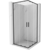 Mexen Exo kabina prysznicowa kwadratowa rozsuwana 70 x 70 cm, transparent, gun gray szczotkowany - 8111-070-070-66-00