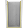 Mexen Exo-B Duo drzwi prysznicowe podwójne uchylne 90 cm, transparent, złote szczotkowane - 814-090-000-55-00