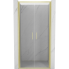Mexen Exo-B Duo drzwi prysznicowe podwójne uchylne 110 cm, transparent, złote szczotkowane - 814-110-000-55-00