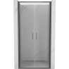 Mexen Exo-B Duo drzwi prysznicowe podwójne uchylne 100 cm, transparent, gun gray szczotkowany - 814-100-000-66-00