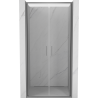 Mexen Exo-B Duo drzwi prysznicowe podwójne uchylne 80 cm, transparent, gun metal - 814-080-000-95-00