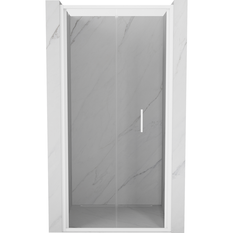 Mexen Exo-F drzwi prysznicowe składane 95 cm, transparent, białe - 816-095-000-20-00