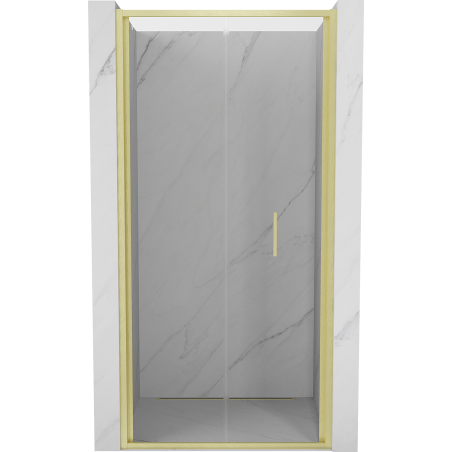 Mexen Exo-F drzwi prysznicowe składane 60 cm, transparent, złote szczotkowane - 816-060-000-55-00