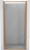 Mexen Exo-F drzwi prysznicowe składane 85 cm, transparent, miedź szczotkowana - 816-085-000-65-00