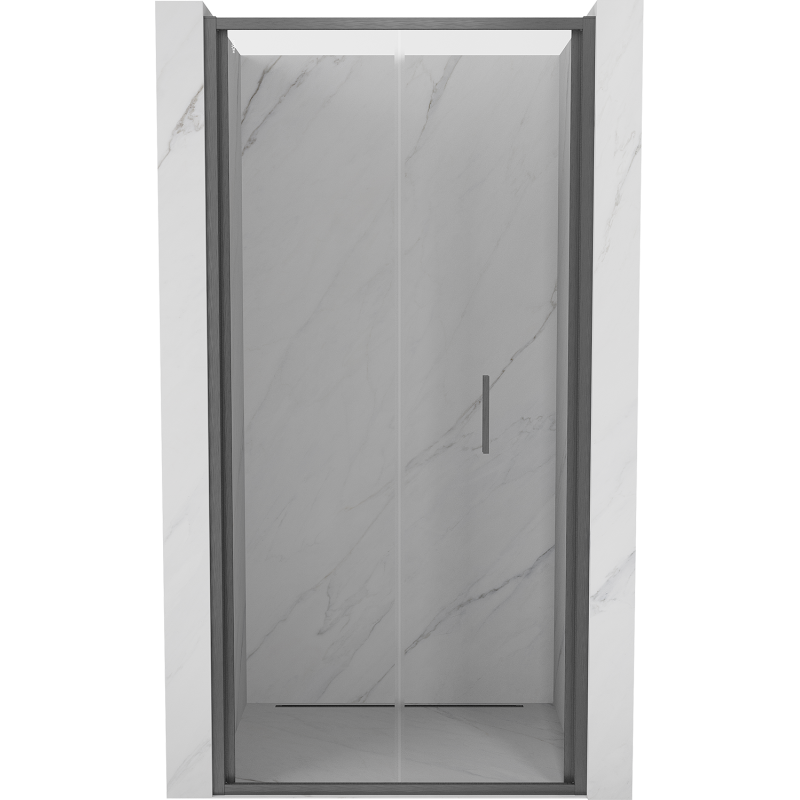 Mexen Exo-F drzwi prysznicowe składane 70 cm, transparent, gun gray szczotkowany - 816-070-000-66-00