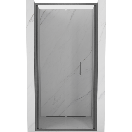 Mexen Exo-F drzwi prysznicowe składane 70 cm, transparent, gun gray szczotkowany - 816-070-000-66-00