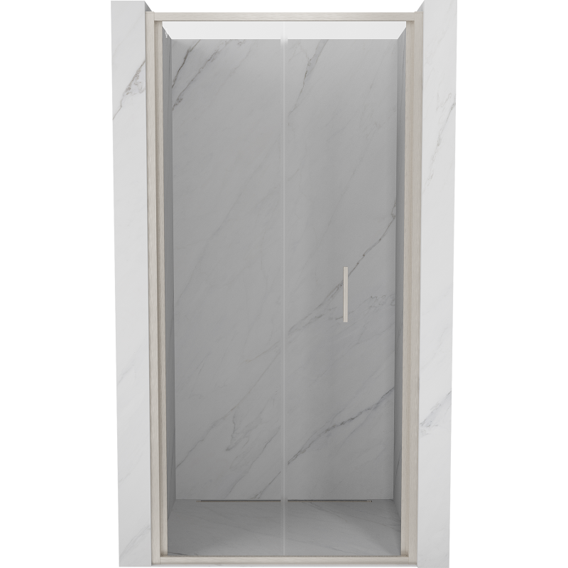 Mexen Exo-F drzwi prysznicowe składane 60 cm, transparent, nikiel szczotkowany - 816-060-000-97-00