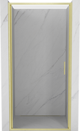 Mexen Exo-B drzwi prysznicowe uchylne 85 cm, transparent, złote szczotkowane - 817-085-000-55-00