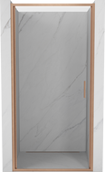 Mexen Exo-B drzwi prysznicowe uchylne 90 cm, transparent, miedź szczotkowana - 817-090-000-65-00