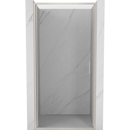 Mexen Exo-B drzwi prysznicowe uchylne 60 cm, transparent, nikiel szczotkowany - 817-060-000-97-00