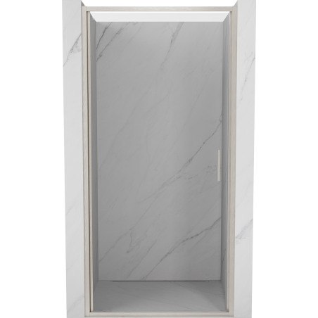 Mexen Exo-B drzwi prysznicowe uchylne 85 cm, transparent, nikiel szczotkowany - 817-085-000-97-00