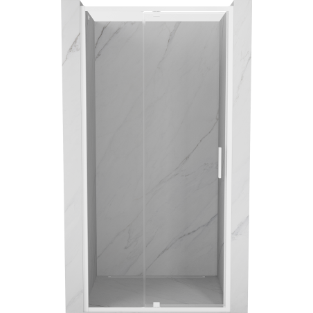 Mexen Exo-R drzwi prysznicowe uchylne 90 cm, transparent, białe - 819-090-000-20-00