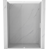 Mexen Exo-R drzwi prysznicowe uchylne 135 cm, transparent, białe - 819-135-000-20-00