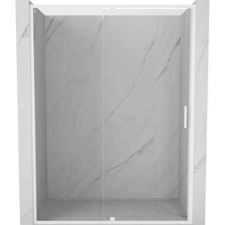Mexen Exo-R drzwi prysznicowe uchylne 145 cm, transparent, białe - 819-145-000-20-00