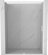 Mexen Exo-R drzwi prysznicowe uchylne 160 cm, transparent, białe - 819-160-000-20-00