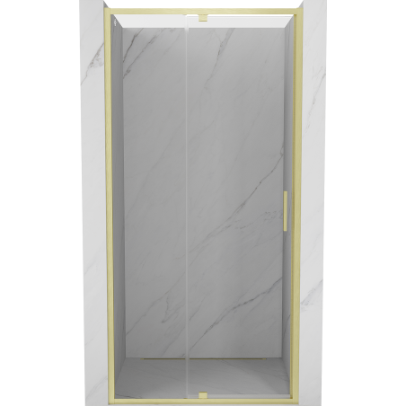 Mexen Exo-R drzwi prysznicowe uchylne 90 cm, transparent, złote szczotkowane - 819-090-000-55-00