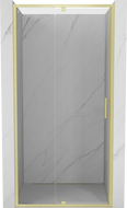 Mexen Exo-R drzwi prysznicowe uchylne 90 cm, transparent, złote szczotkowane - 819-090-000-55-00