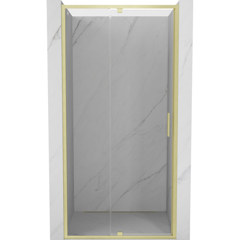 Mexen Exo-R drzwi prysznicowe uchylne 115 cm, transparent, złote szczotkowane - 819-115-000-55-00