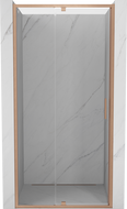 Mexen Exo-R drzwi prysznicowe uchylne 90 cm, transparent, miedź szczotkowana - 819-090-000-65-00