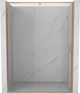 Mexen Exo-R drzwi prysznicowe uchylne 140 cm, transparent, miedź szczotkowana - 819-140-000-65-00