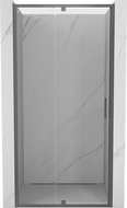 Mexen Exo-R drzwi prysznicowe uchylne 100 cm, transparent, gun gray szczotkowany - 819-100-000-66-00