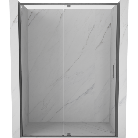 Mexen Exo-R drzwi prysznicowe uchylne 160 cm, transparent, gun gray szczotkowany - 819-160-000-66-00