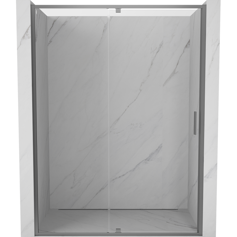 Mexen Exo-R drzwi prysznicowe uchylne 140 cm, transparent, gun metal - 819-140-000-95-00