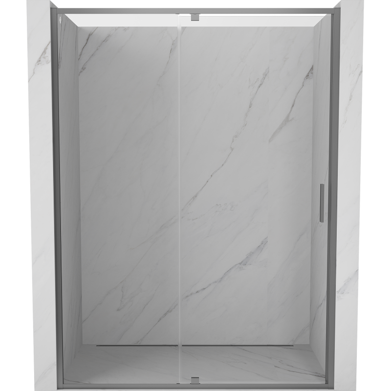 Mexen Exo-R drzwi prysznicowe uchylne 145 cm, transparent, gun metal - 819-145-000-95-00