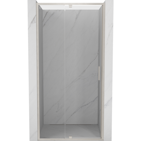 Mexen Exo-R drzwi prysznicowe uchylne 110 cm, transparent, nikiel szczotkowany - 819-110-000-97-00