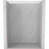 Mexen Exo-R drzwi prysznicowe uchylne 140 cm, transparent, nikiel szczotkowany - 819-140-000-97-00