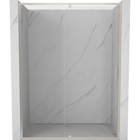 Mexen Exo-R drzwi prysznicowe uchylne 145 cm, transparent, nikiel szczotkowany - 819-145-000-97-00