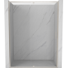 Mexen Exo-R drzwi prysznicowe uchylne 155 cm, transparent, nikiel szczotkowany - 819-155-000-97-00