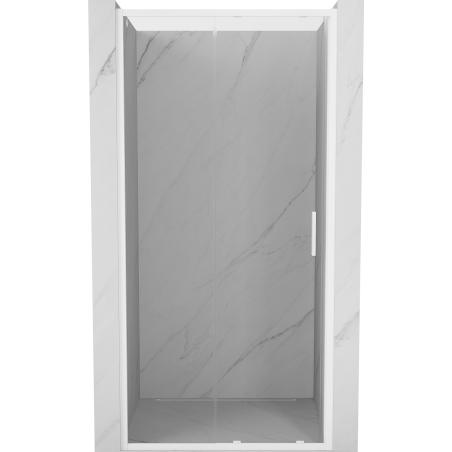 Mexen Exo-S drzwi prysznicowe rozsuwane 105 cm, transparent, białe - 8151-105-000-20-00