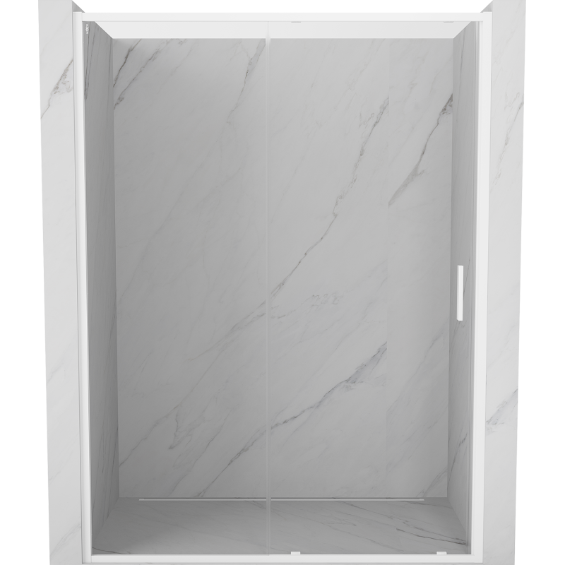 Mexen Exo-S drzwi prysznicowe rozsuwane 170 cm, transparent, białe - 8151-170-000-20-00
