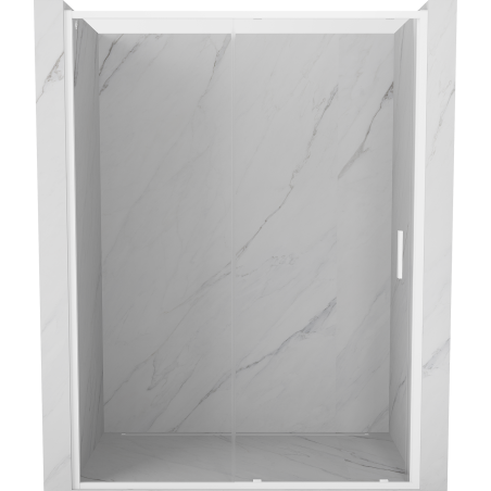 Mexen Exo-S drzwi prysznicowe rozsuwane 200 cm, transparent, białe - 8151-200-000-20-00