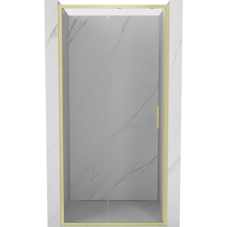 Mexen Exo-S drzwi prysznicowe rozsuwane 105 cm, transparent, złote szczotkowane - 8151-105-000-55-00
