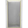 Mexen Exo-S drzwi prysznicowe rozsuwane 105 cm, transparent, złote szczotkowane - 8151-105-000-55-00