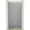 Mexen Exo-S drzwi prysznicowe rozsuwane 110 cm, transparent, złote szczotkowane - 8151-110-000-55-00