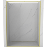 Mexen Exo-S drzwi prysznicowe rozsuwane 130 cm, transparent, złote szczotkowane - 8151-130-000-55-00