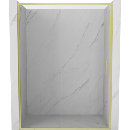 Mexen Exo-S drzwi prysznicowe rozsuwane 170 cm, transparent, złote szczotkowane - 8151-170-000-55-00