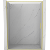 Mexen Exo-S drzwi prysznicowe rozsuwane 180 cm, transparent, złote szczotkowane - 8151-180-000-55-00