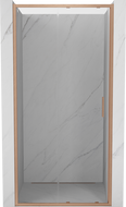 Mexen Exo-S drzwi prysznicowe rozsuwane 105 cm, transparent, miedź szczotkowana - 8151-105-000-65-00